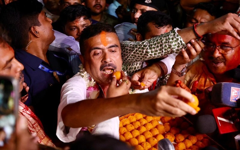 In images: Suvendu Adhikari stuns Mamata Banerjee in Bhabanipur, snatches TMC stronghold