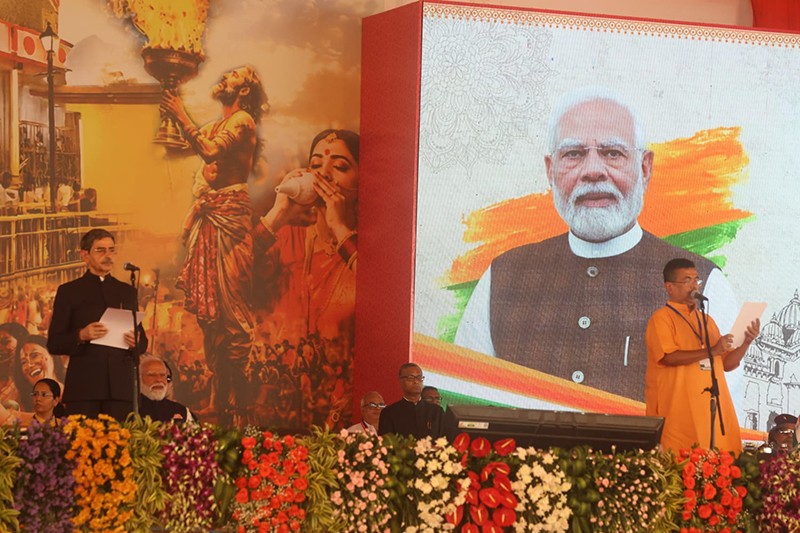 Bengal’s Big Political Moment: Suvendu Adhikari Takes Oath — See The Images