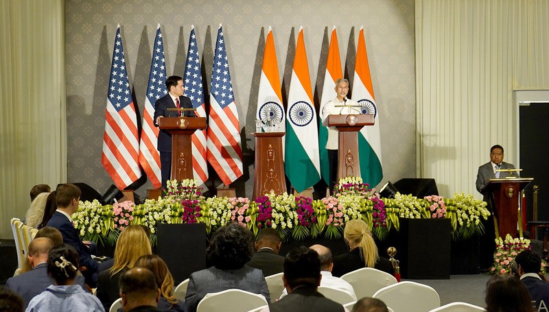 In Images: Jaishankar addresses press briefing with U.S. Secretary Rubio