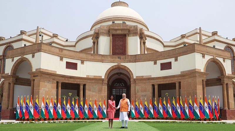 In Images: PM Modi hosts Venezuela's Acting President Delcy Rodriguez in New Delhi