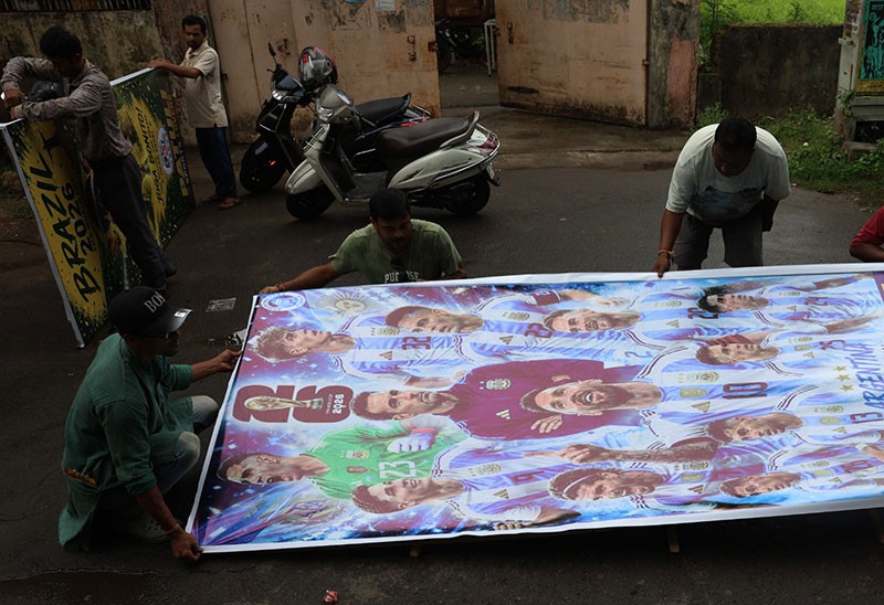 In Images:  Kolkata football enthusiasts transform fan zone with vibrant World Cup celebrations