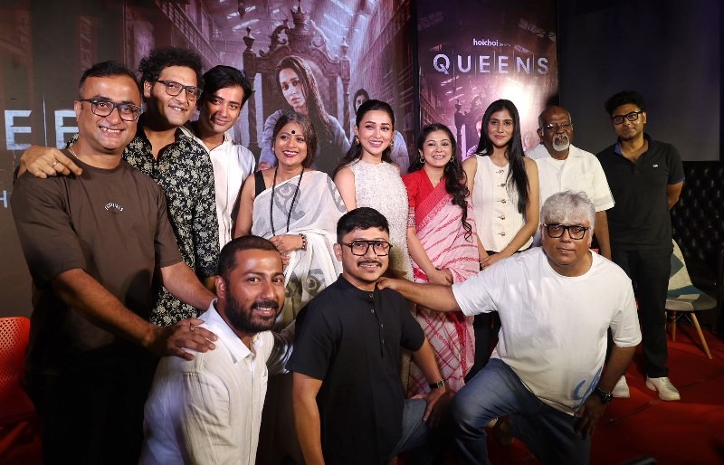 In Images: Mimi Chakraborty unveils exclusive Queens song, joins cast at Hoichoi press conference