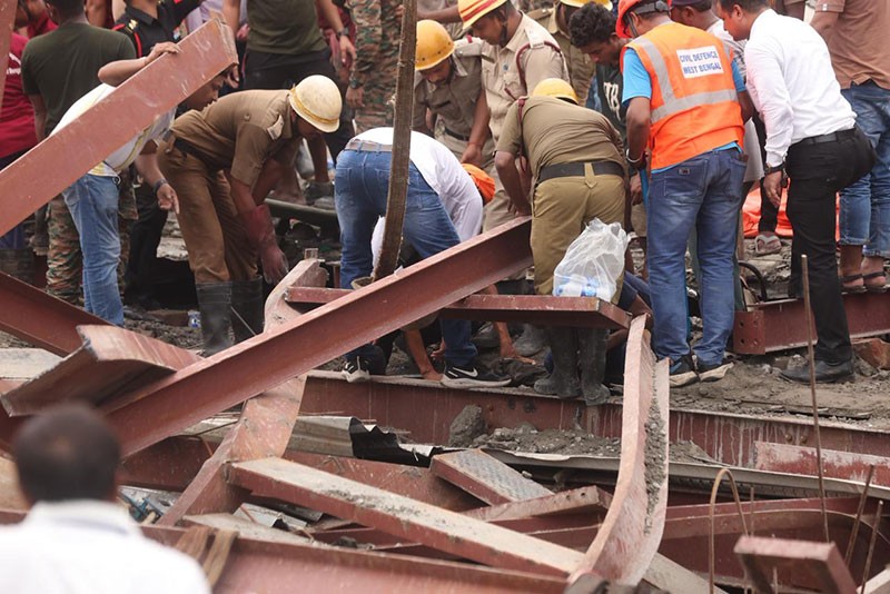 In Images: Warehouse roof collapses in Kolkata's Taratala area
