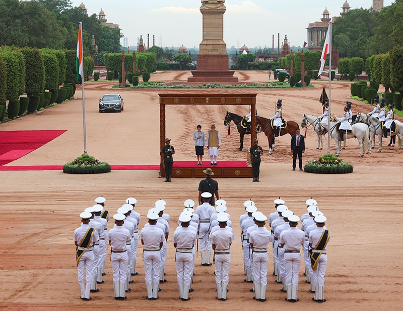 In Images: PM Modi rolls out grand welcome for Japan's PM Sanae Takaichi in New Delhi