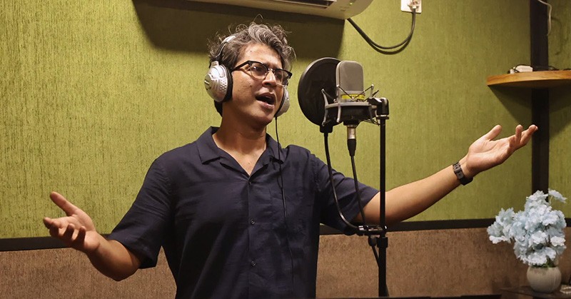 In Images: Srijit Mukherji, Anirban Bhattacharya record new song at Audio Lake studios in Kolkata