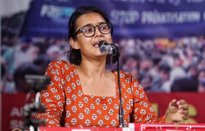 In Images: AISA National President Neha Bora attends panel discussion in Kolkata