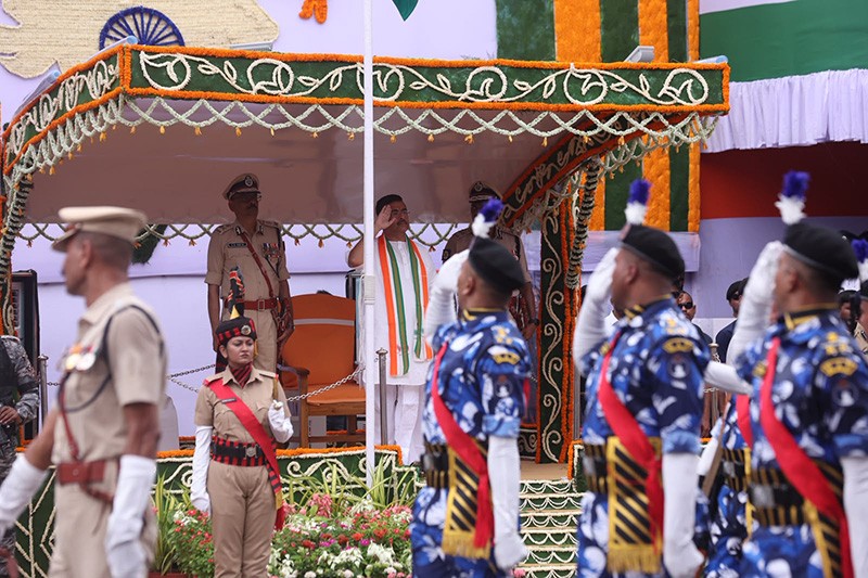 In Images: Kolkata’s Red Road comes alive with Independence Day parade, tableaux and drills