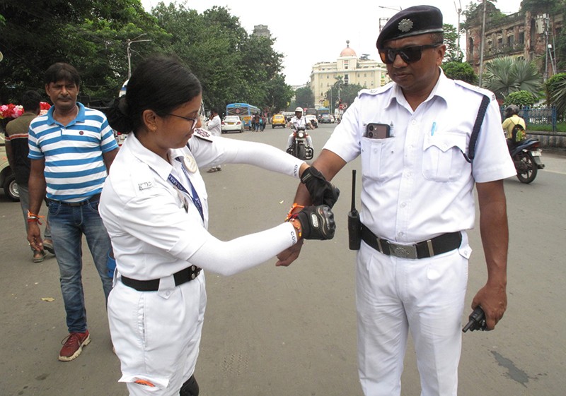 In Images: Kolkata Police women officers celebrate Rakhi