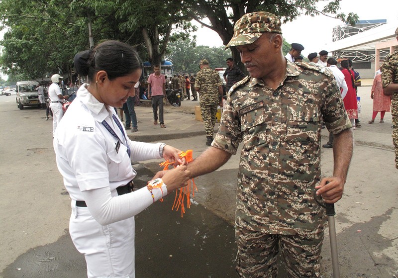 In Images: Kolkata Police women officers celebrate Rakhi