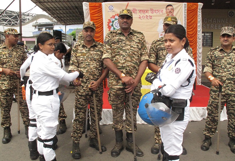 In Images: Kolkata Police women officers celebrate Rakhi