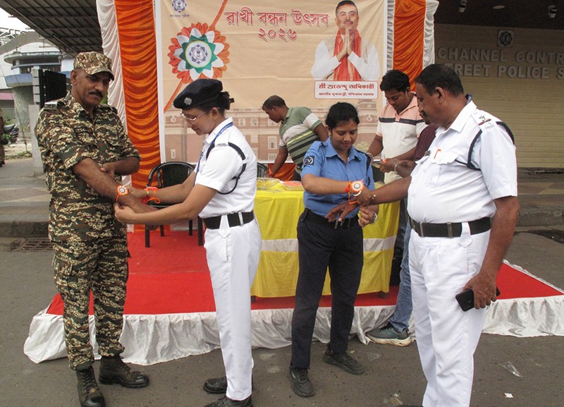 In Images: Kolkata Police women officers celebrate Rakhi