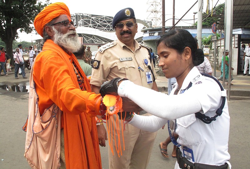In Images: Kolkata Police women officers celebrate Rakhi