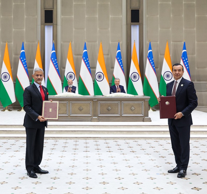In Images: PM Modi attends delegation-level talks between India and Uzbekistan in Tashkent
