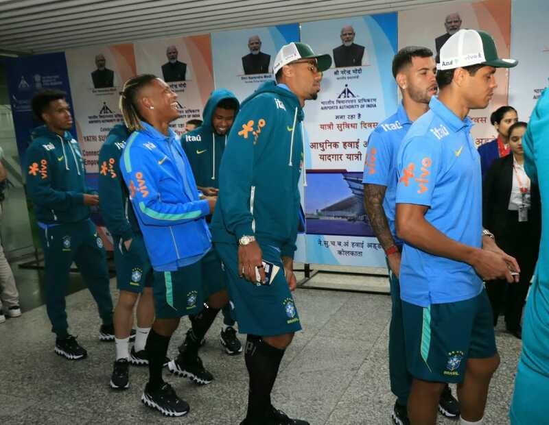 In Images: Brazil national football team arrives in Kolkata for historic FIFA friendly against India