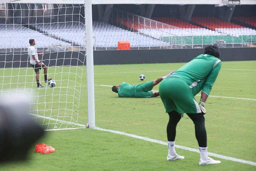 In Images: Indian football team gear up for Brazil clash in Kolkata
