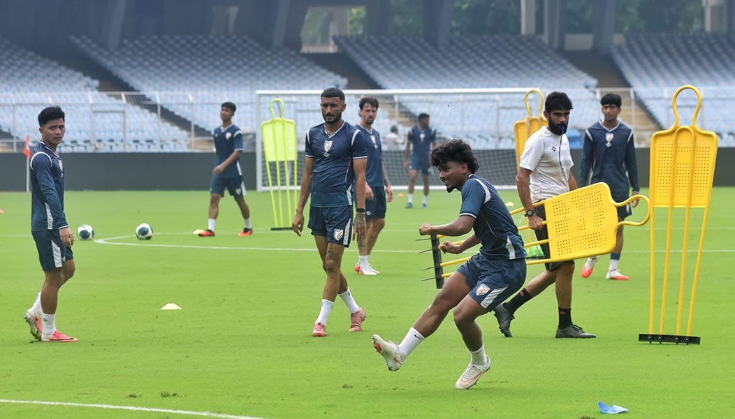 In Images: Indian football team gear up for Brazil clash in Kolkata
