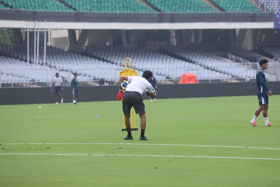 In Images: Indian football team gear up for Brazil clash in Kolkata