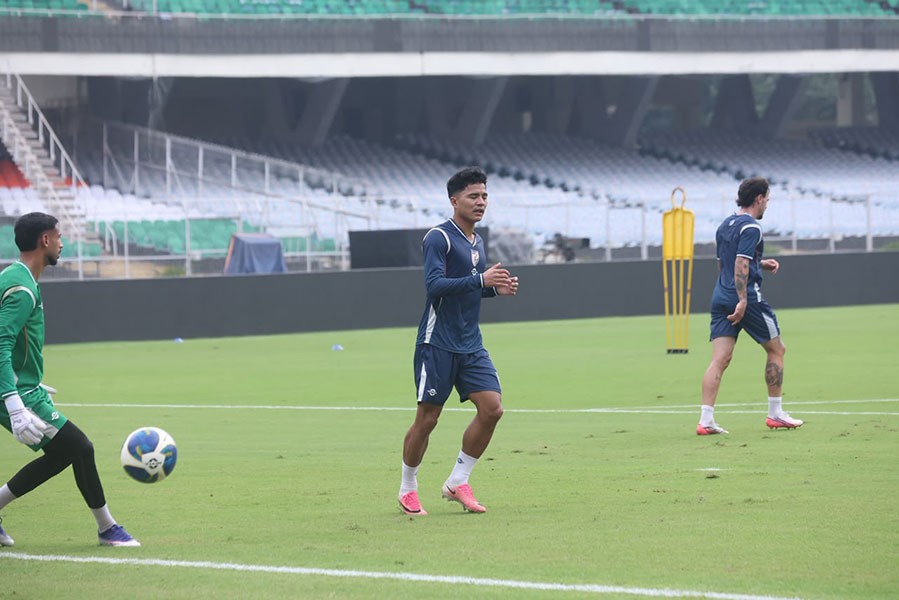 In Images: Indian football team gear up for Brazil clash in Kolkata