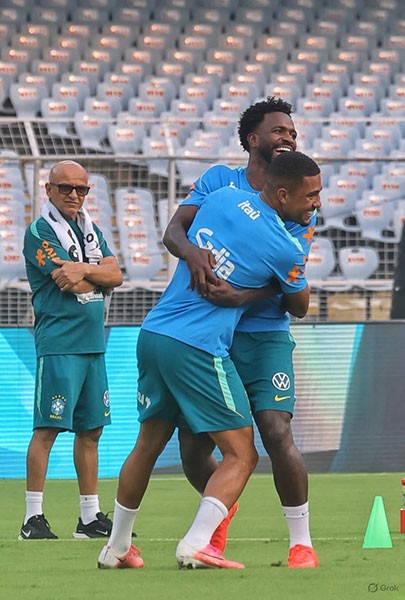 In Images: Brazil team trains at Yuva Bharati Krirangan ahead of India clash
