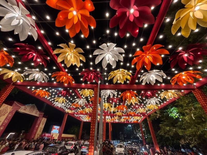 In Images: Kolkata decks up in festive splendour ahead of Durga Puja
