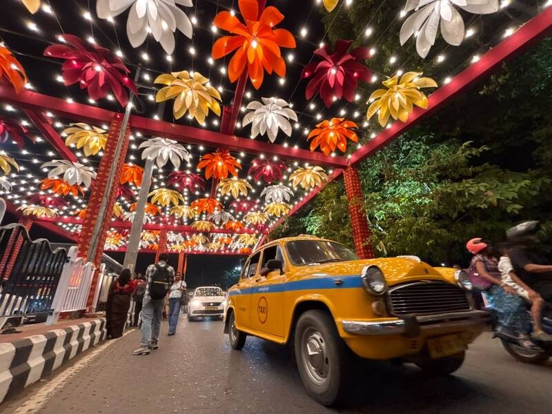 In Images: Kolkata decks up in festive splendour ahead of Durga Puja