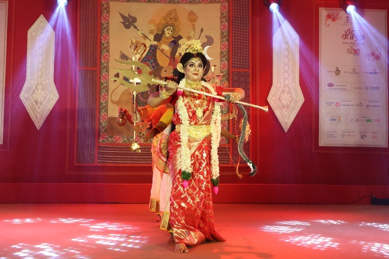 In Images: Kolkata celebrates Durga Puja with traditional dance at Indian Museum pandal