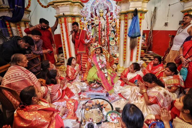 In Images: Kolkata’s Kundu Bari Durga Puja enters 158th year with age-old rituals