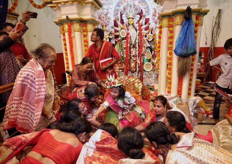 In Images: Kolkata’s Kundu Bari Durga Puja enters 158th year with age-old rituals