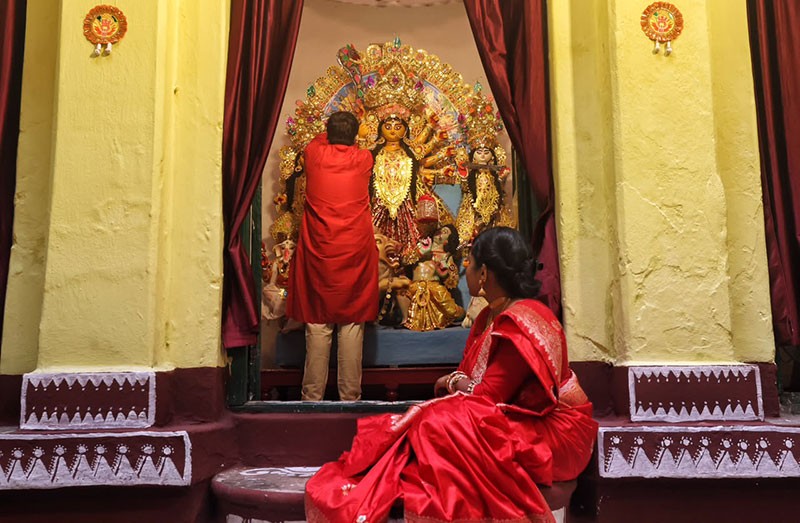 Durga Puja of Kolkata's Pathuriaghata Sarkar Bari completes 200 years
