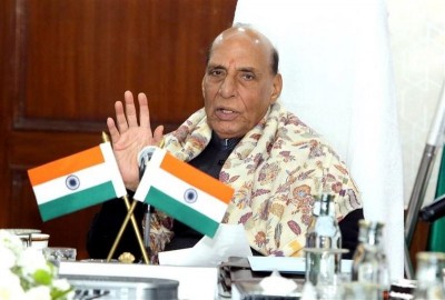 In images: Defence Minister Rajnath Singh chairs a meeting at DRDO Headquarters on 68th Foundation Day