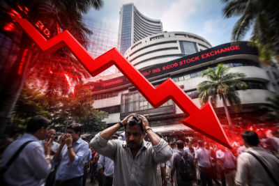 Bloodbath on Dalal Street! Sensex crashes over 700 points, Nifty down 200 points amid market panic