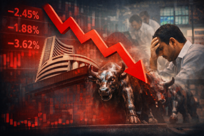 Bloodbath on Dalal Street! Sensex cracks 600 points, Nifty below 25,200