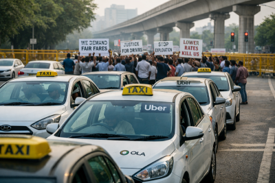 Ola, Uber drivers hold nationwide strike today: Here’s what they want
