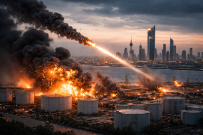 Iran targets Gulf: Drones hit Kuwait, missiles fired at Qatar, Saudi Arabia intercepts 15