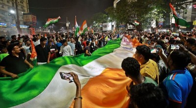In Images: Kolkata erupts in celebration as India beat New Zealand to win T20 World Cup