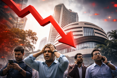 Dalal Street reels: Sensex crashes over 1,800 points as Brent crude crosses $110