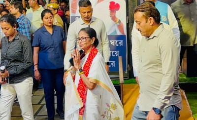 Mamata Banerjee, Abhishek Banerjee meets party workers in Kolkata