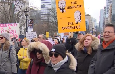 “Vote Ford Out”: Thousands rally at Queen’s Park against Ontario premier