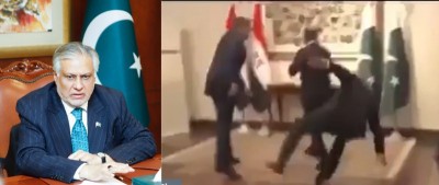 Viral Video: Pakistan's Deputy PM Ishaq Dar slips, falls while greeting Egyptian Minister in Islamabad