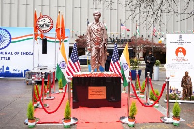 From Chicago 1893 to Seattle 2026: Swami Vivekananda's first-ever life-size statue unveiled in US