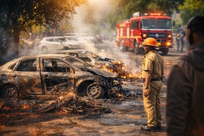 Noida erupts in fresh labour protests; Workers clash with police, resort to stone pelting over wage demands