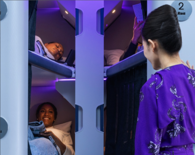 Sleep like a baby at 35,000 feet! Air New Zealand unveils bunk beds for economy passengers on 17-hour flights