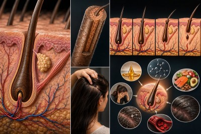 Hair Structure Explained: Roots, Follicles & Growth Cycle