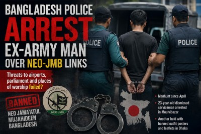 Bangladesh ex-Army man held over Neo-JMB links, major terror plot foiled