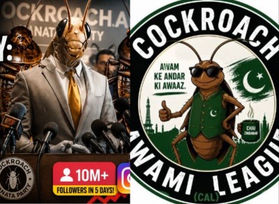 ‘Cockroach’ politics crosses border, Pakistan gets its own viral versions of Cockroach Janata Party