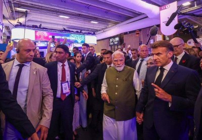 In Images: PM Modi, French President Macron explore Indian startups and emerging technologies at VivaTech 2026 in Paris