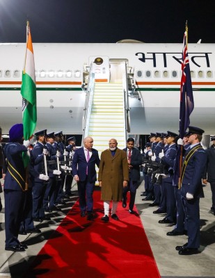 In Images: PM Modi makes maiden New Zealand visit on final leg of three-nation visit