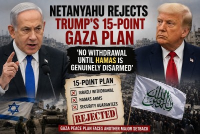 Major blow to Trump’s Gaza plan as Netanyahu rejects proposal over Hamas disarmament