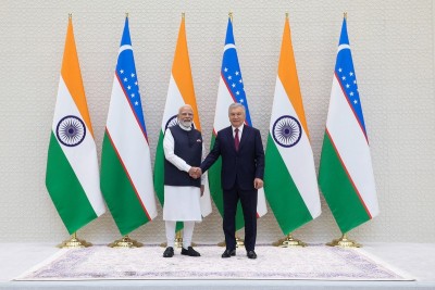 In Images: PM Modi attends delegation-level talks between India and Uzbekistan in Tashkent