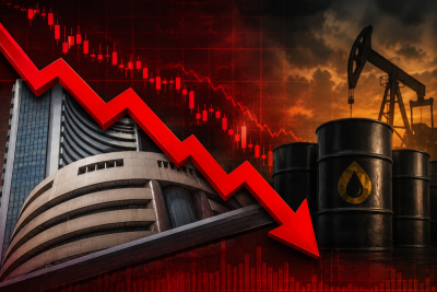 Indian equity indices extend losses for third straight session amid Middle East tensions, crude oil surge